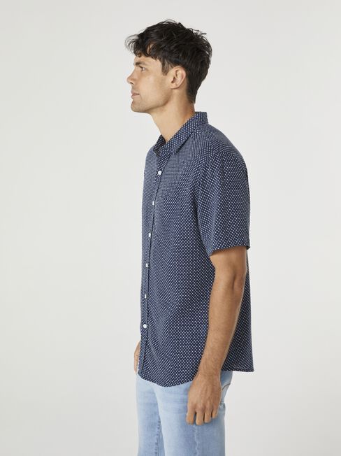 SS Jerry Textured Shirt, Blue, hi-res