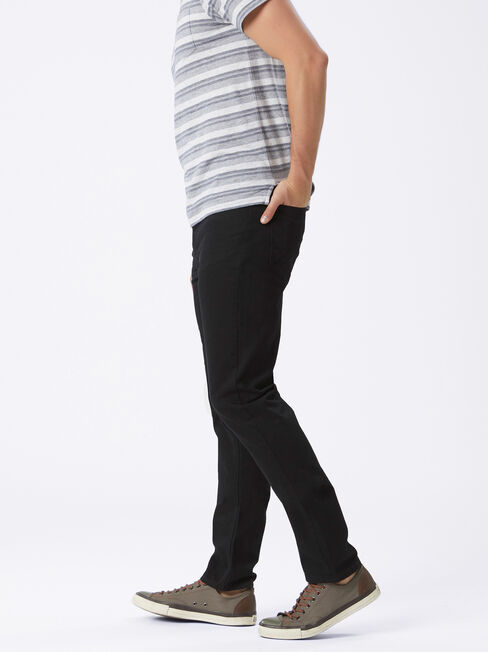 Slim Straight Jeans Black, Black, hi-res