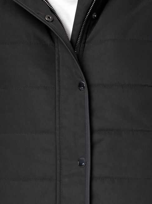 Claire Water Resistant Jacket, Black, hi-res