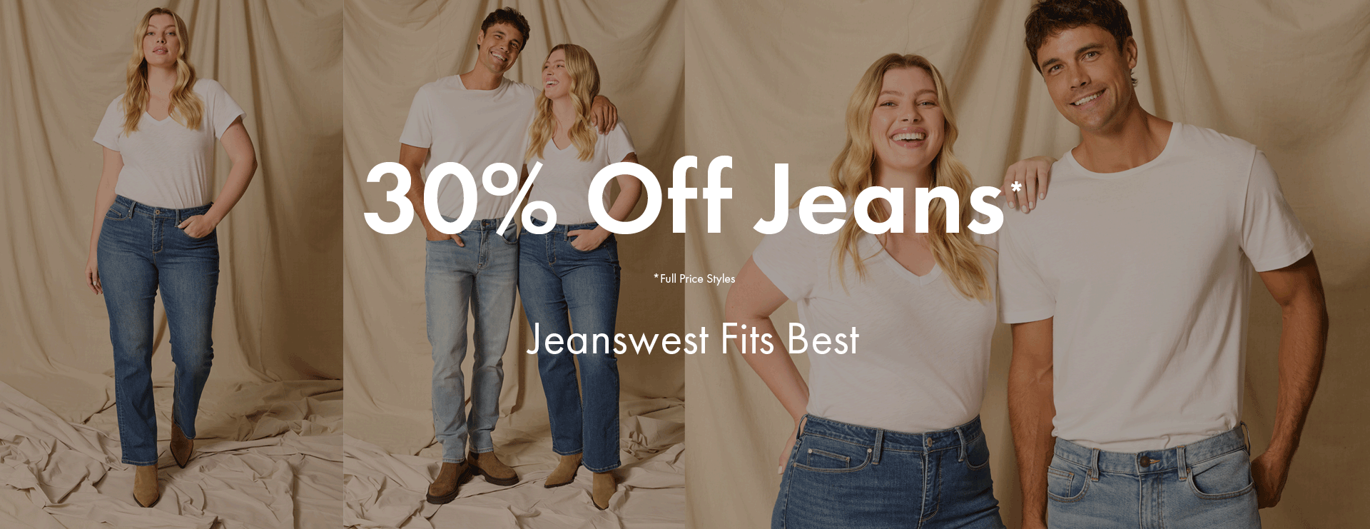 30% off Jeans*