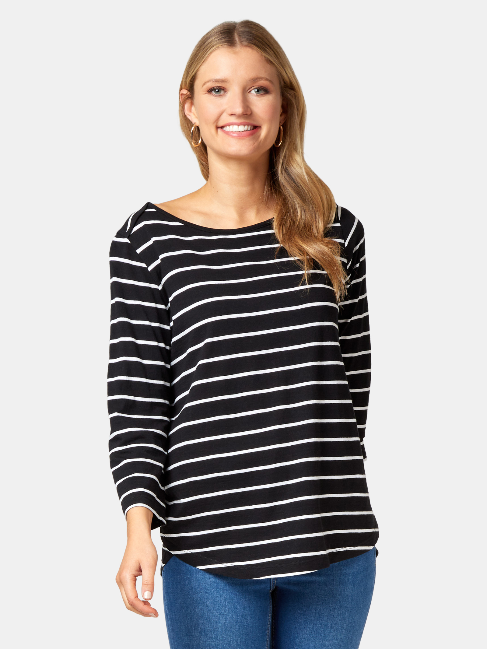 Essential Boatneck Tee | Jeanswest
