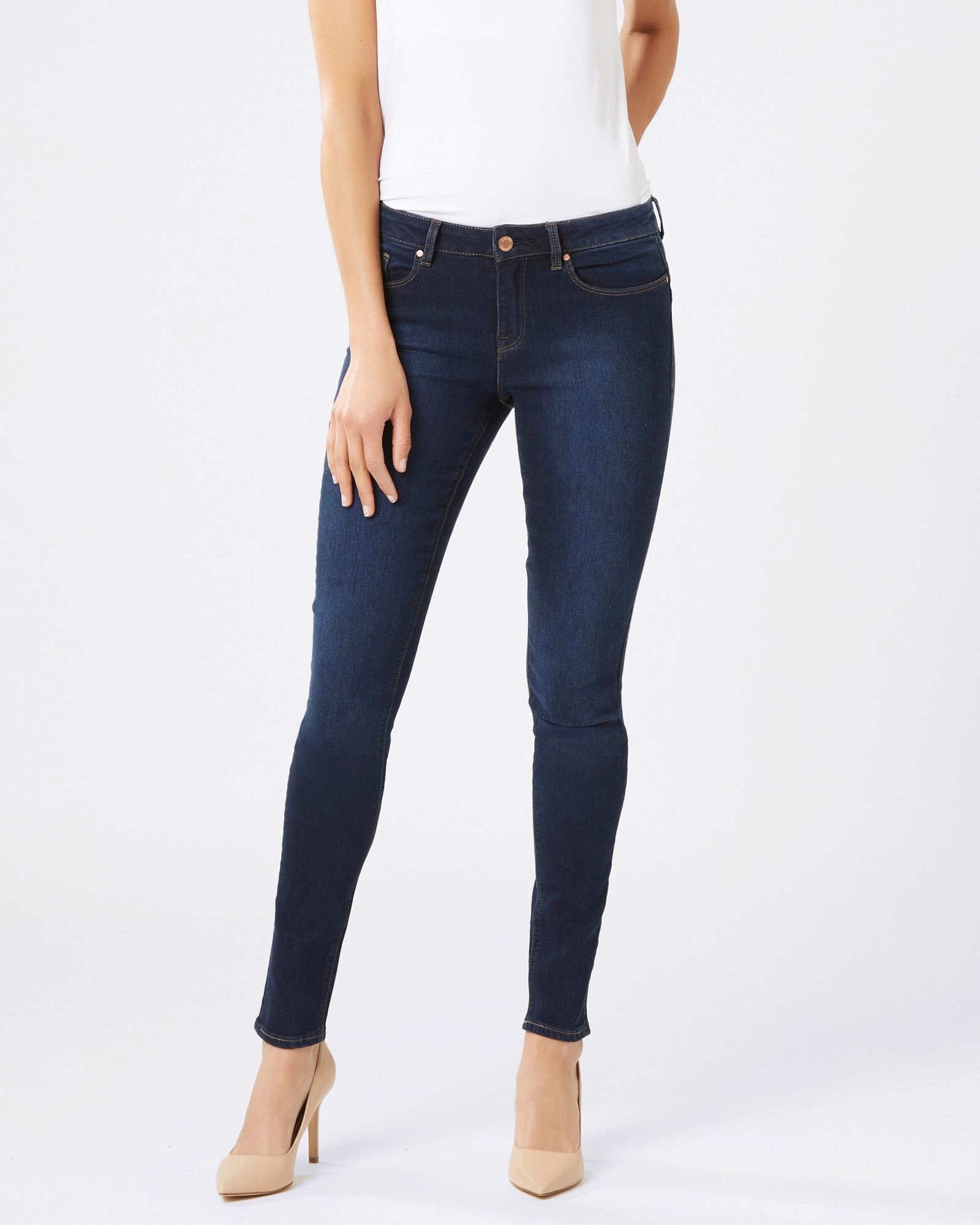 Butt Lifter Skinny Jeans Brushed Indigo | Jeanswest