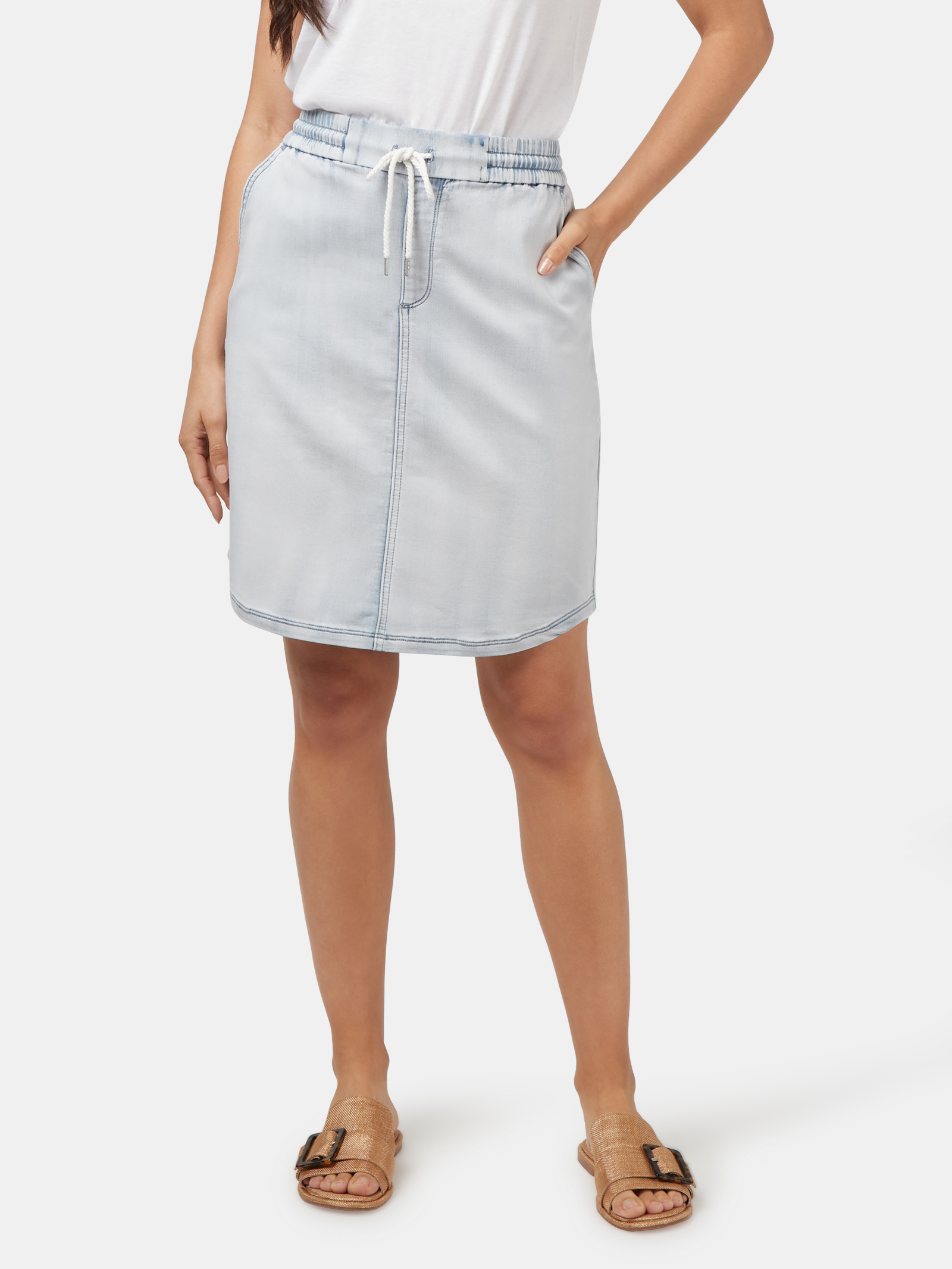 Knee length shop skirts nz