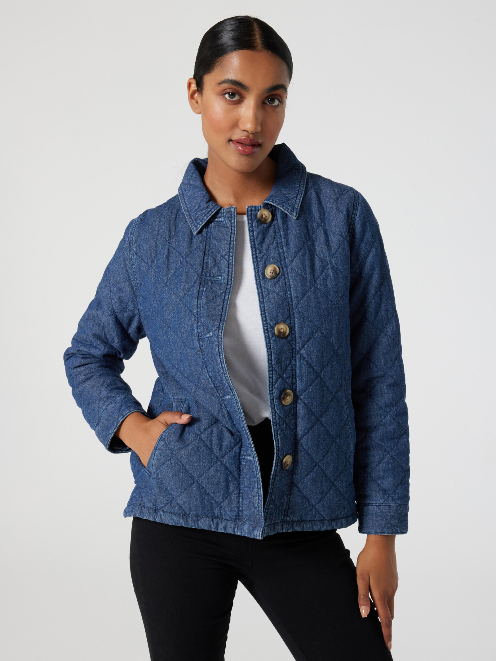 Denim Quilted Jacket Jeanswest New Zealand