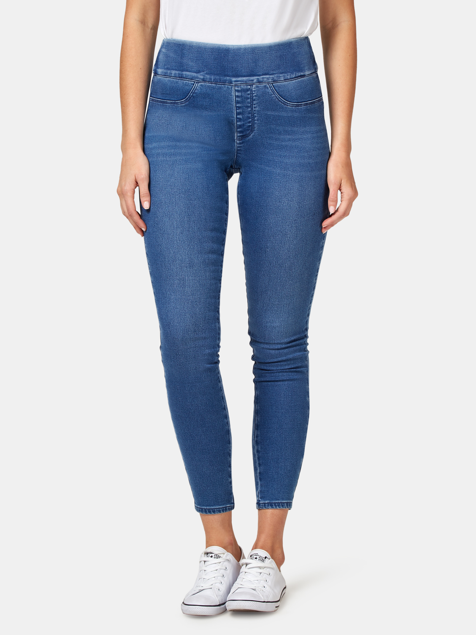 Tummy Trimmer Luxe Lounge Skinny Jeans Mid Indigo Jeanswest